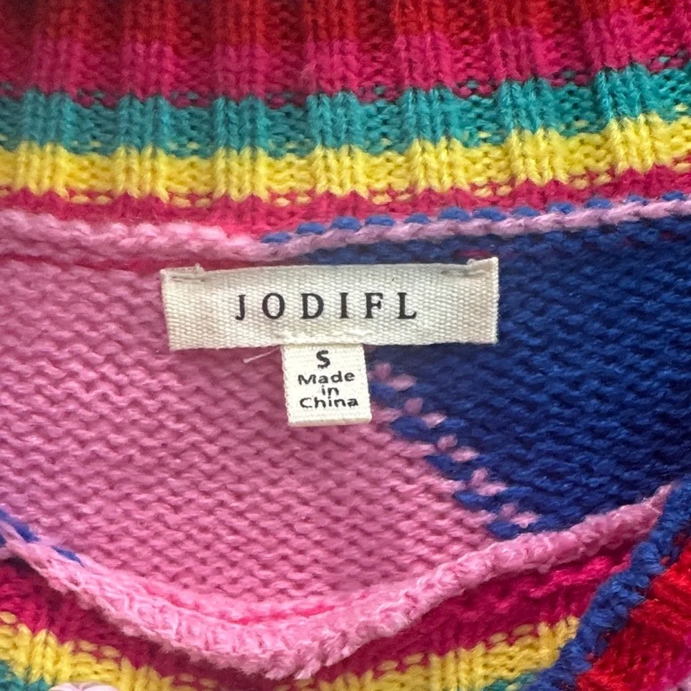 Fun Colorful Geometric Pattern Sweater - Picture 2 of 2
